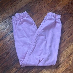 Pink sweatpants
